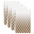 thumbnail image 2 of Brown Ombre Stripe Kitchen Towels Set of 4, Modern Abstract Art Gradient Striped Absorbent Dish Towels for Kitchen, Microfiber Hand Towel, Quick Drying Tea Towel for Cleaning Decorative Dishcloths, 2 of 7