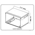 Keystone 26" Wall Sleeve for ThroughtheWall Air Conditioners, White