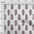 thumbnail image 1 of oneOone Polyester Lycra Fabric Leaves & Paisley Block Print Sewing Fabric BTY 56 Inch Wide, 1 of 4