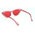 thumbnail image 4 of Girls Child Size Gothic Mod Chic Cat Eye Lolita Plastic Sunglasses Red, 4 of 4