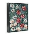 thumbnail image 4 of Stupell Industries Folksy Floral Pattern Botanical & Floral Painting Black Framed Art Print Wall Art, 11 x 14, 4 of 10