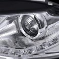 thumbnail image 5 of R8 Style DRL LED Light Strip Projector Headlight Head Lamp Replacement in Chrome Housing Clear Lens Made For And Compatible With 2006 - 2008 Audi A4, 5 of 7