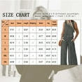 thumbnail image 4 of SHIBEVER Two Piece Sets for Women Summer Outfits Lounge Sets Mock Neck Tops Wide Leg Crop Pants Vacation Travel Outfits for Womens Clothes Elastic Waist Wide Leg, 4 of 7