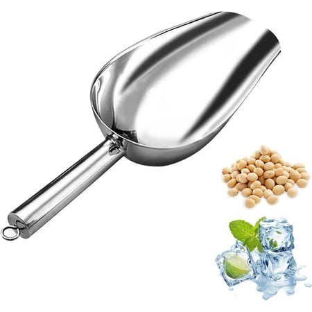

Multi-purpose 6.5 Mini Plastic Clear Kitchen Scoops Ice Scoop for Weddings Candy Dessert Buffet Ice Cream Coffee Tea Pack of 6
