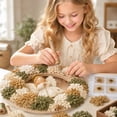 thumbnail image 5 of Christmas Wreath 3D Fabric Poke Art Kits for Adults, Pre-Punched Crafts for Holiday Door Decor, No-Sew DIY Making Set (Angel), 5 of 5