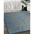 thumbnail image 2 of Ahgly Company Indoor Round Traditional Light Slate Gray Persian Area Rugs, 4' Round, 2 of 6