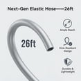 thumbnail image 5 of 20V Portable Pressure Washer, 320 PSI 2.5GPM, with 6-in-1 Nozzle, 26ft Hose, 4.0Ah Battery for Cars/Patios, Black and Yellow, 5 of 9