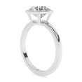 thumbnail image 4 of AFFY 2.00 Carat (ctw) Bezel Set Solitaire Engagement Rings For Women, Round Lab Created Moissanite Promise Ring For Her In 925 White Gold | VVS1 Quality (2 Ctw) Ring Size-10, 4 of 5