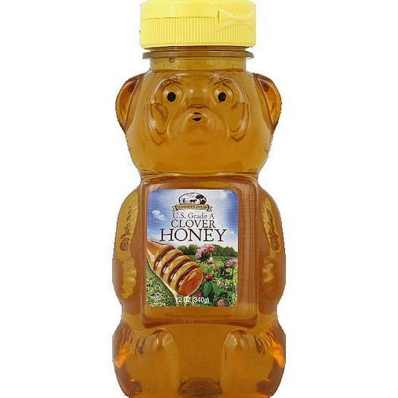 Harmony Farms Clover Honey, 12 oz, (Pack of 12)