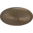 thumbnail image 3 of 33 1/8"OD x 3 1/2"ID x 1 3/8"P Leandros Ceiling Medallion (Fits Canopies up to 5"), Hand-Painted Warm Silver, 3 of 6