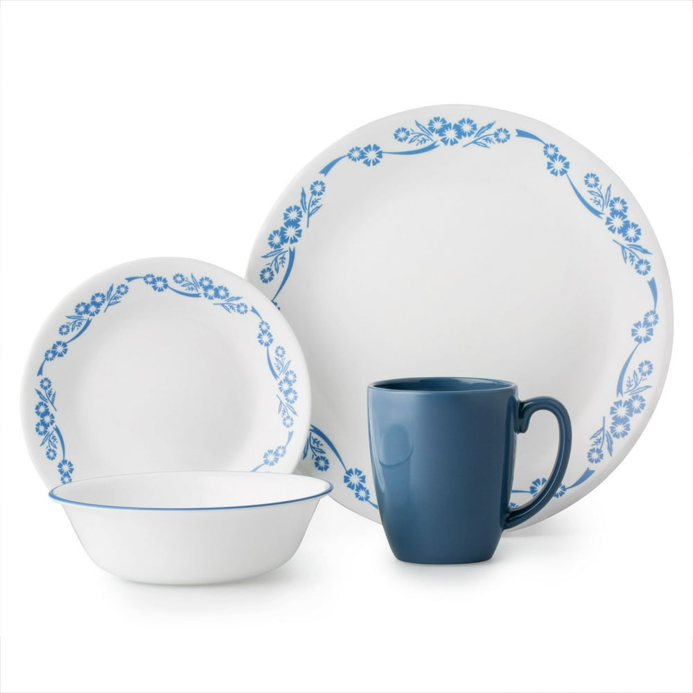 Corelle Classic Cornflower 16Piece Dinnerware Set