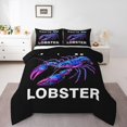 thumbnail image 1 of Erosebridal Gradient Lobster Print Bedding Queen Comforter Set, Wild Animal Down Comforter, Reversible, 1 of 7