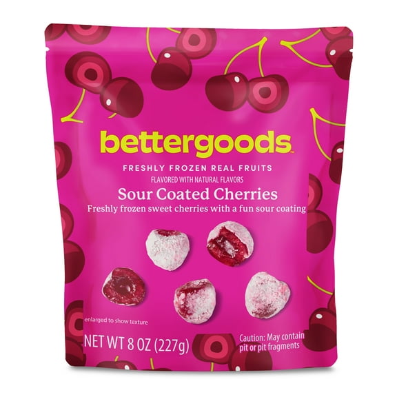 bettergoods Freshly Frozen Sour Coated Cherries, 8 oz