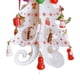 thumbnail image 3 of Decoración de árbol de Navidad de madera, 6 piezas, árbol de Navidad de madera 3D vívido para fiesta de Navidad, blanco, 3 of 5