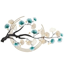 Modern Luxury Metal Wall Nature Art Decor 3D Ginkgo Tree Leaf Metal Wall Art Decoration