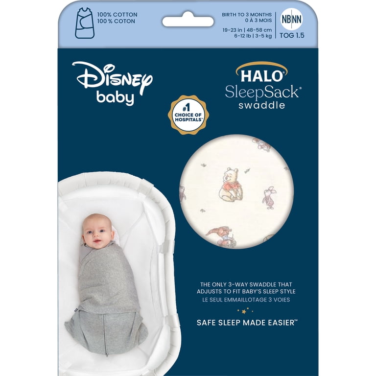 HALO Disney Sleepsack Swaddle, Winnie the Pooh, 0-3 Months photo 6