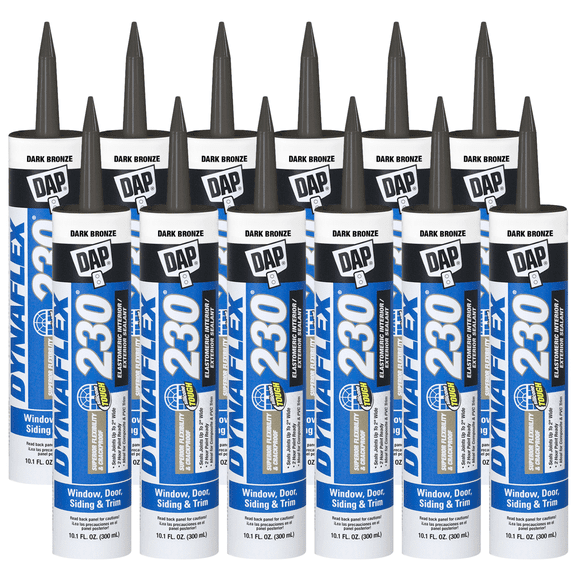 DAP DYNAFLEX 230 Elastomeric Interior/Exterior Sealant: 10.1 fl oz. (Dark Bronze)