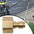 thumbnail image 4 of GLFILL G1/4 High Pressure Washer Coupler Copper Quick Connect Fitting Male Thread Accessorie Car Washer Adapter Garden Irrigation Joint #1, 4 of 9