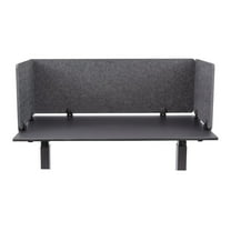 ReFocus™ Raw Clamp-On Acoustic Desk Divider – Reduce Noise and Visual Distractions with this Lightweight Desk Mounted Privacy Panel (Anthracite Gray, 47.25"  x 16" , 23.6"  x 16" , & 23.6"  x 16" )