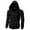 Black, variant on Light Jacket Men Men's Long Sleeve Quilted Lined Flannel Shirt Jacket with Hood(Navy,L)