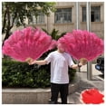 thumbnail image 4 of Ostrich Feather Fans Wedding Dance Party Turkey Feather Carnival Performance Accessories Plume Crafts, 4 of 7