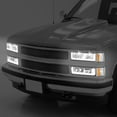 thumbnail image 4 of Nuvision for 94-00 Chevy C10 C/K 1500 2500 U-LED DRL Headlight Bumper Corner Lamp Chrome, 4 of 10