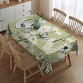 thumbnail image 2 of Vintage Rectangle Tablecloth 60x84 Inch, Daisy Flowers Boho Water Resistant Vinyl Washable Seasonal Table Cover for Thanksgiving Christmas Holiday Party Picnic Dinner Decor, 2 of 5