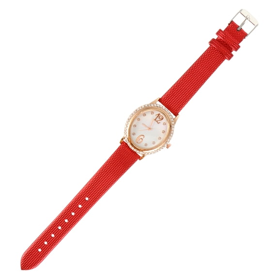 Worgeous Oval Wrist Watch Bracelet Diamond Wristwatch Fashion Creative Quartz Watch