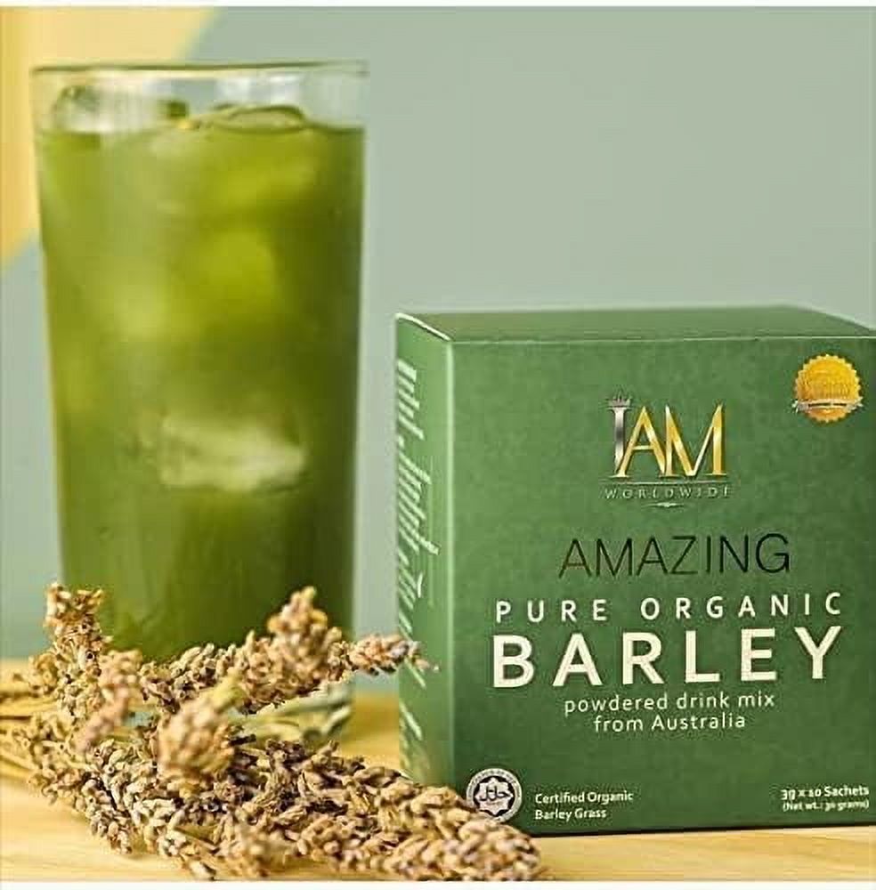 IAM Amazing Pure Organic Barley Powdered Drink Mix from Australia