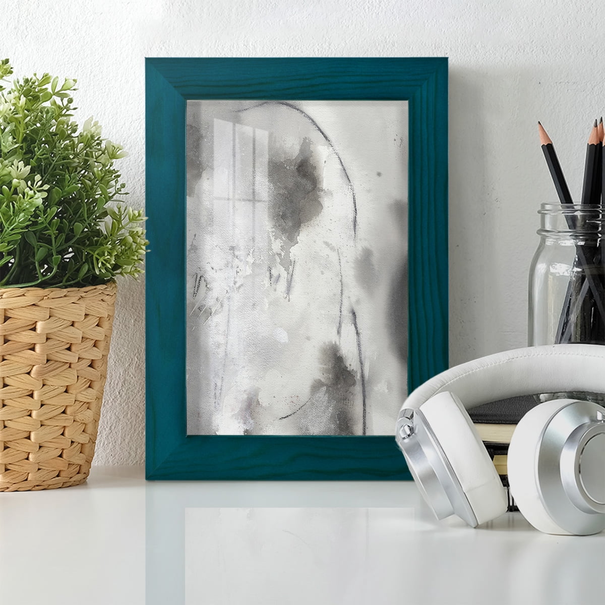 Mystical Objects IV - Framed Print w/glass - Ocean Blue