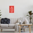 thumbnail image 2 of Keep Calm And Carry On Red Phrase Inspirational Graphic Art Unframed Art Print Wall Art, 2 of 6
