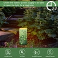 thumbnail image 4 of COEQINE Clover Polka Dot Green LED Flameless Candles Battery Operated with Remote Timer Realistic Electric Candle Pillar Lights Color Changing for St. Patrick's Day Home Indoor Outdoor Decor, 4 of 7