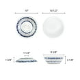 thumbnail image 2 of Excellante Blue dragon melamine dinnerware collection 80 oz, 11" serving bowl w/ lid, comes in each, 2 of 2