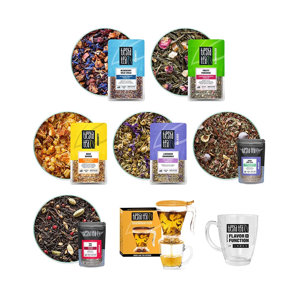 Tiesta Tea Ultimate Live Loose Kit, Loose Leaf Tea Variety Pack with