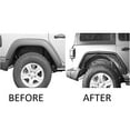 thumbnail image 2 of Black Horse Full Set Inner FENDER FLARES Liners - Front & Rear Matte Black Compatible with 2018-2024 Jeep Wrangler-TFFJL4, 2 of 9