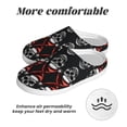 thumbnail image 6 of Yiaed Skull santa hat Print Slippers Fuzzy Warm Cozy Slippers Non Slip House Slippers For Indoor Outdoor Slippers House Slippers-39/40, 6 of 7
