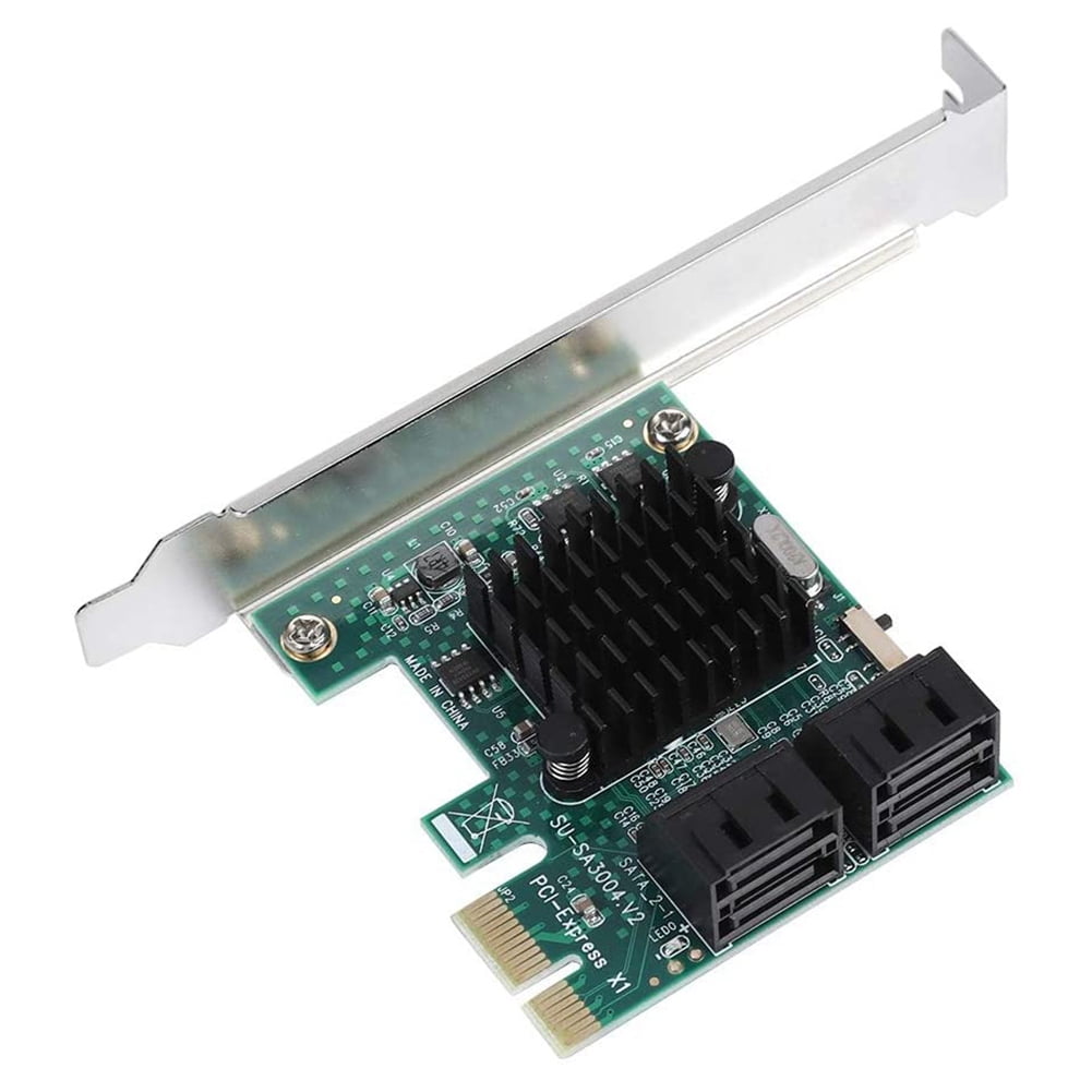 PCIE to SATA Expansion Controller Expansion Card with 4 Ports 6G SATA Expansion Card for PCI