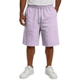 thumbnail image 2 of Resicozy Mens Shorts Casual Lounge Summer Beach Vacation Shorts Comfy Plaid Short with Pocket Purple L, 2 of 5