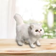 thumbnail image 4 of Figuras de gatos Mini figuras de gato de simulación en miniatura, decoración realista, de , juguete para escritorio, sala de estar, , Blanco Fanmusic Figuras de gatos, 4 of 7