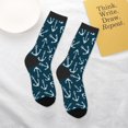 thumbnail image 4 of Kids Girls Boys Socks - anchor navyblue print Comfort Breathable Crew Socks for Boys Girls Kids, Soft Athletic Running Socks for Boys Socks 6-10 Years Old, 4 of 6