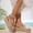 Rose Gold, variant on Women's Snake Print Espadrille Wedge Sandals, Peep-Toe Slingback with Buckle, Plus Size Trendy Comfort Footwear for Casual White 36