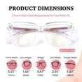 thumbnail image 3 of Gafas de bloqueo de luz azul JFXQDR TR90 Cat Eye para mujer, 3 of 6