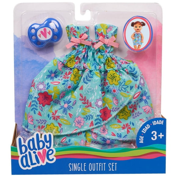 Baby Alive Mix and Match Outfit (Floral Printed Dress+ Pants)