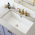 thumbnail image 3 of HOROW 27.6" X 15.8" Rectangular Ceramic Undermount Bathroom Sink with Overflow Hole, 3 of 11