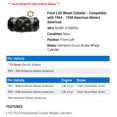 thumbnail image 2 of Front Left Wheel Cylinder - Compatible with 1964 - 1968 American Motors American 1965 1966 1967, 2 of 2