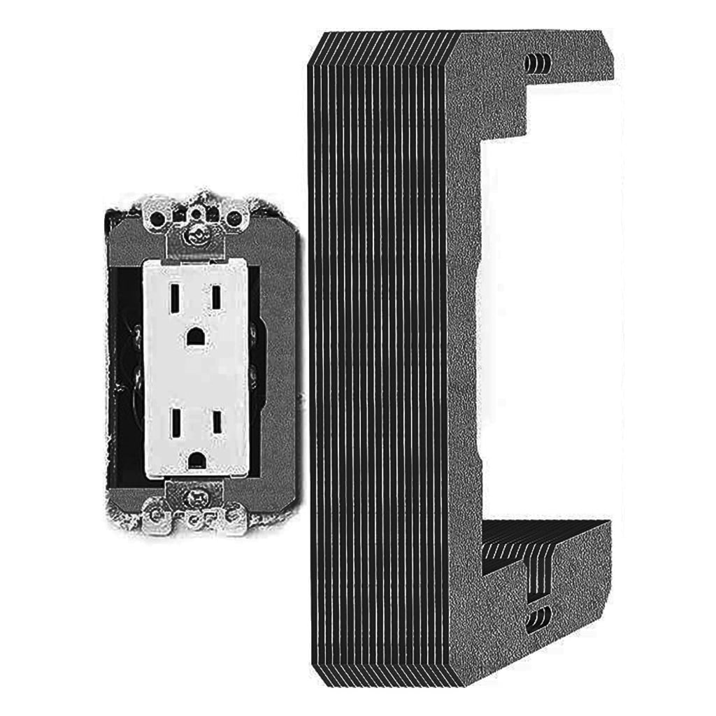ZPAQI Securly Wall Outlet Fix With Sturdy Iron Leveling Spacers for Fit Repair
