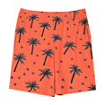 thumbnail image 4 of Odeerbi 5-14 Years Kids Boys Girls Summer Shorts Hawaiian Tropical Print Quick Dry Swim Trunks Beach Board Shorts Elastic Waistband Casual Loose Shorts with Pocket, 4 of 4