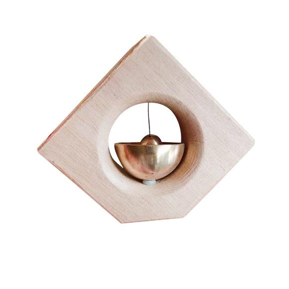 Carillones de madera Zulema Campana de comerciantes Marrón claro