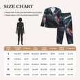thumbnail image 4 of Sikiie Wave Chain Shark Women's Long-Sleeve Shirt and Full-Length Bottom Pajama Set (s-xxl)-Large, 4 of 7