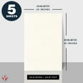 thumbnail image 7 of Large Size 'New White' Stationery Parchment Paper – Great for Posters, Bulletins, Certificates, Menus and Invitations | 24lb Bond, 60lb Text, 90 GSM | 23 x 35 Inches | 5 Sheets per Pack, 7 of 7